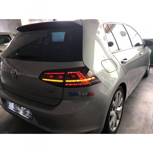 2 luces traseras dinámicas VW Golf 7 - LED look R - Rojo