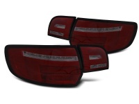 2 lanternas traseiras dinâmicas AUDI A3 Sportback fullLED 08-12 look 8V - Vermelho / Fumê