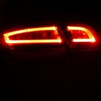 2 AUDI A3 Sportback 04-13 LED-lampjes Rood - facelift-stijl