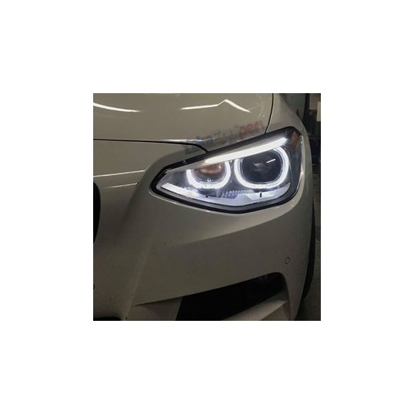 2 faros BMW Serie 1 F20 Angel Eyes LED V2 fase 1