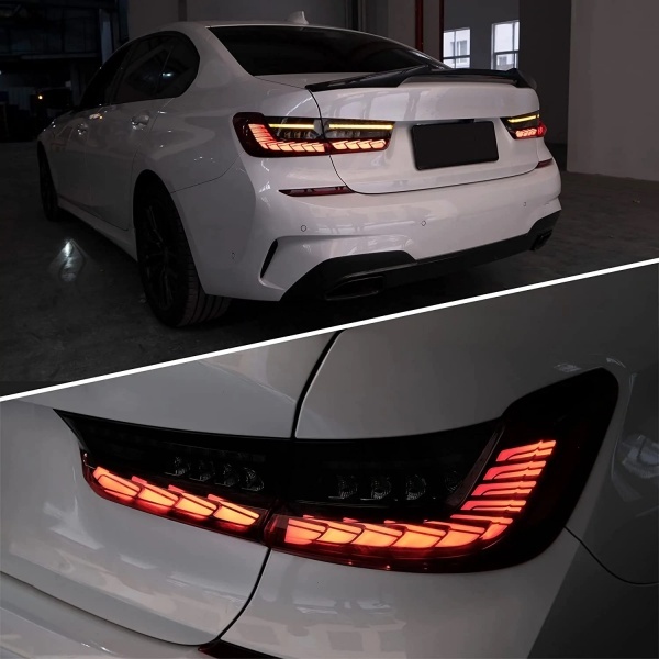2 luzes traseiras Dynamic OLED BMW Serie 3 G20 - 18-22 - Preto