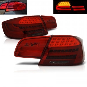 2 BMW Serie 3 E92 LED 06-10 rear lights - Tinted red