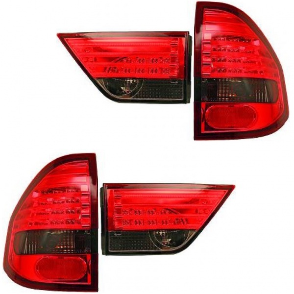 2 luces BMW LED X3 E83 - 04-06 - Teñidas de rojo