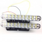 2 Feux de jour 5 LED Diurne 18cm - Blanc Pur HIGH + Module