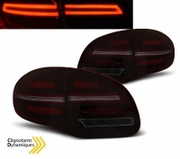 2 luzes LED Porsche Cayenne 10-15 dinâmicas - Smoke Red