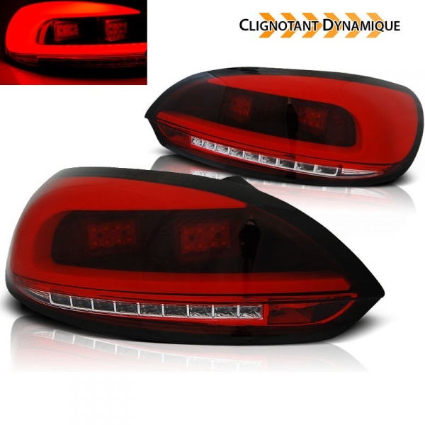 2 Luzes traseiras LED LTI VW Scirocco 08-14 - Vermelho - Dinâmico
