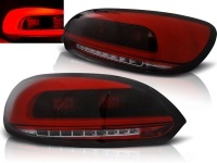 2 luces traseras LED LTI VW Scirocco 08-14 - Tintadas en rojo