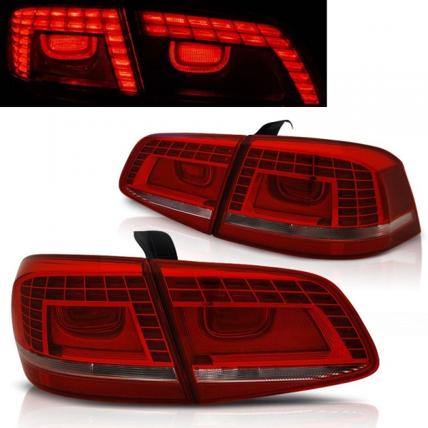 2 VW PASSAT B7 sedán -10-14 luces traseras LED - Rojo