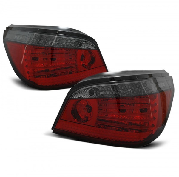 2 BMW Serie 5 E60 LED 03-07 rear lights - Smoked red dynamic