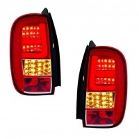 2 Dacia Duster 2011 LED Lights - Clear / Red