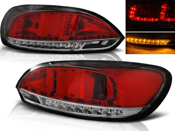 2 luzes traseiras VW Scirocco 08-14 LED GTI look - vermelho