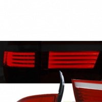 2 BMW X5 E70 06-10 achterlichten - LTI - Smoked Red
