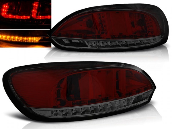 2 VW Scirocco 08-14 LED lanternas traseiras GTI look - Tingido de vermelho