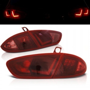 2 luzes SEAT Leon 1P1 fase 2 09-13 - LED BAR - Vermelho