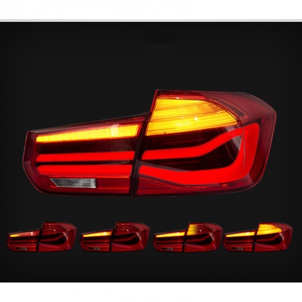 2 BMW 3 Series F30 - 11-19 dynamic LED taillights - Red