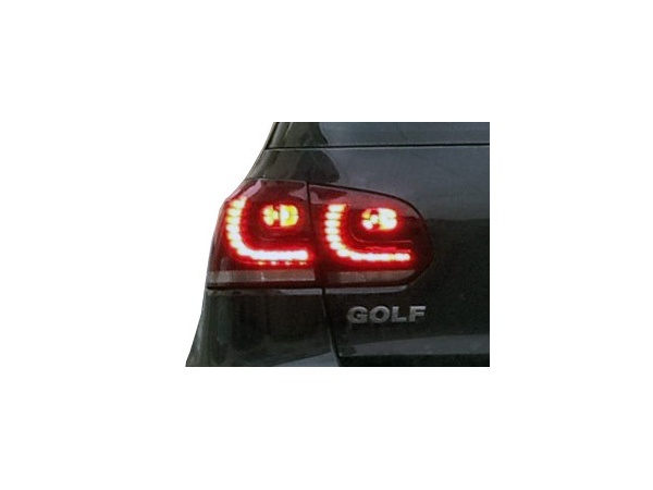 2 VW Golf 6 achterlichten - LED - Gerookt