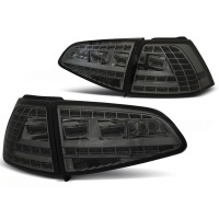2 VW Golf 7 achterlichten GTI-look - LED - Gerookt chroom