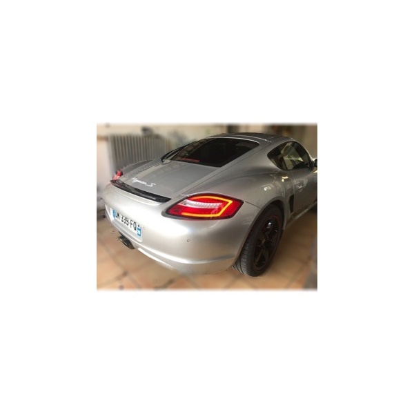 2 Porsche Boxster Cayman 987 fullLED dynamic lights 04-08 - Smoked red