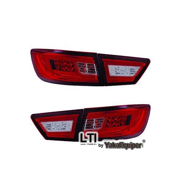 2 luces Renault Clio 4 LED LTI - Teñidas de rojo