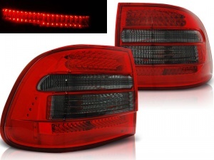 2 lampjes voor Porsche Cayenne 9PA LED 03-07 - Smoked Red