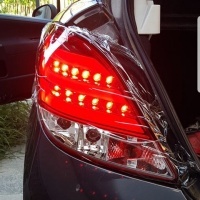 2 pilotos traseros LED LTI Peugeot 207 - Rojo