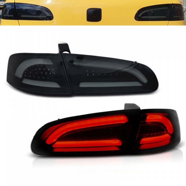 2 luzes SEAT Ibiza 6L 02-08 - LTI + LED - Preto