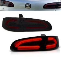 2 luces SEAT Ibiza 6L 02-08 - LTI + BARRA LED rojo - Negro