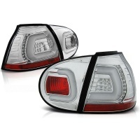 2 luci posteriori VW Golf 5 03-08 LED LTI look GTI - Cromate