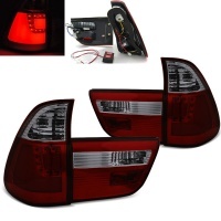 2 luces traseras LED BMW X5 E53 99-03 - Rojo humo