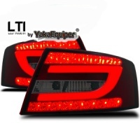 2 Rear lights AUDI A6 (C6 4F) LTI 04-08 Red / Smoke 7pin