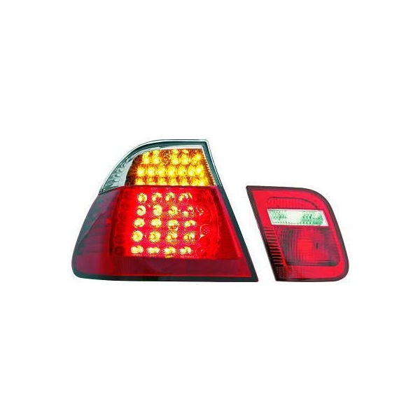 2 luces traseras BMW E46 Sedan LED 01-05 - Rojo
