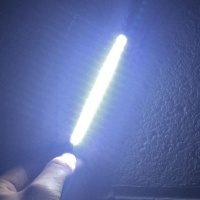 2 dagrijlichten 15 LED-dagrijlichten 13 cm - zuiver wit - plat ontwerp