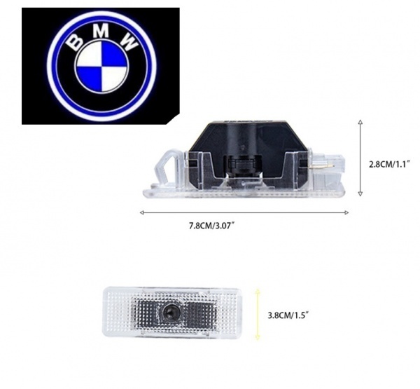 Embalagem com luz LED fantasma E39 E53 - logotipo BMW