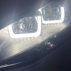2 Phares avant VW Golf 7 - 3D U-LED - Noir