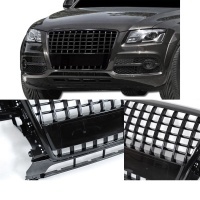 Grillrooster Audi Q5 - look S phase 1 - Glossy Black - PDC