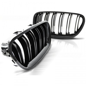 BMW 5 F10 F11 10-16 Look 5 grille grille - Black Gloss