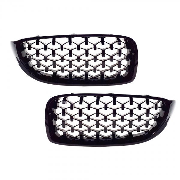 BMW Serie 4 F32 F33 F36 grille grille Diamond look - Glossy Black
