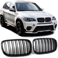 Roosters grille BMW X5 E70 - X6 E71 07-13 - Matzwarte look M