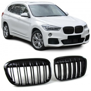 BMW X1 F48 grille performance look - Glossy Black