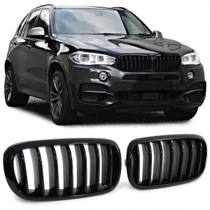 Grilles grille BMW X5 F15 X6 F16 13-18 - Glossy black perf look