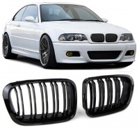 BMW 3 E46 98-01 phase 1 grille grille look M - Gloss Black