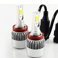 2 H11 HEADxtrem LED-lampen C6 8500lumens 120W - zuiver wit