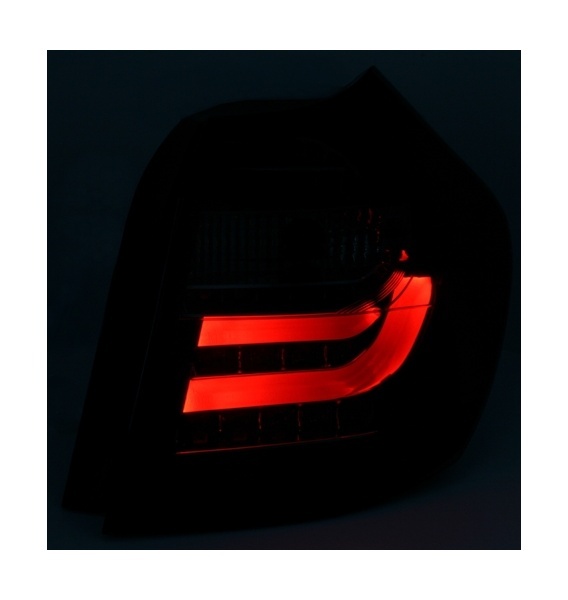 2 luces traseras BMW Serie 1 E87 04-07 - LTI - Negro