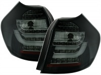 2 BMW Serie 1 E87 08-11 achterlichten - LTI - Zwart