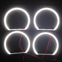 Pack 4 Angel eyes LED cotton rings BMW E46 Without Xenon White