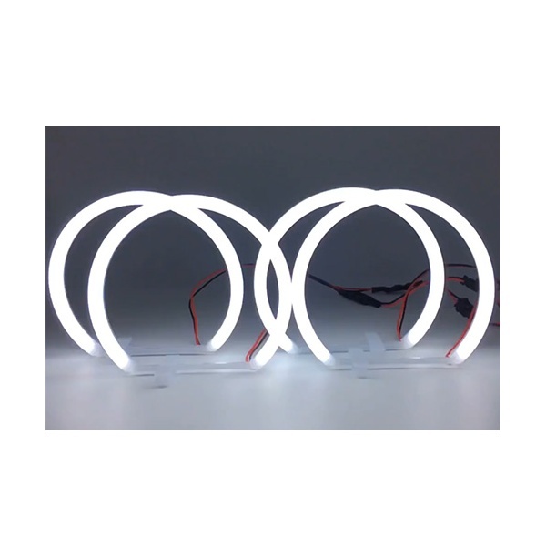 Pack 4 Angel eyes LED cotton rings BMW E46 With Xenon White
