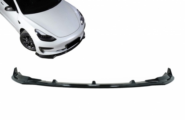 Blade voorbumper - Glanzend Zwart - Tesla Model 3