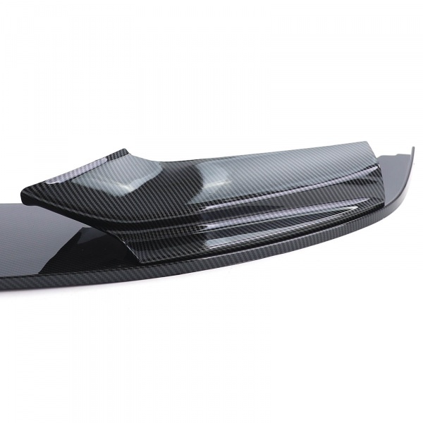 Spoiler de lâmina de pára-choques - BMW Serie 5 F10 F11 10-17 - visual mperf - preto carbono