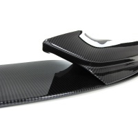 Spoiler de hoja de parachoques - BMW Serie 5 F10 F11 10-17 - mperf look 1 pieza - negro carbón