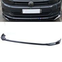 VW Polo 6 front blade spoiler - AW 17-21 - glossy black sport look